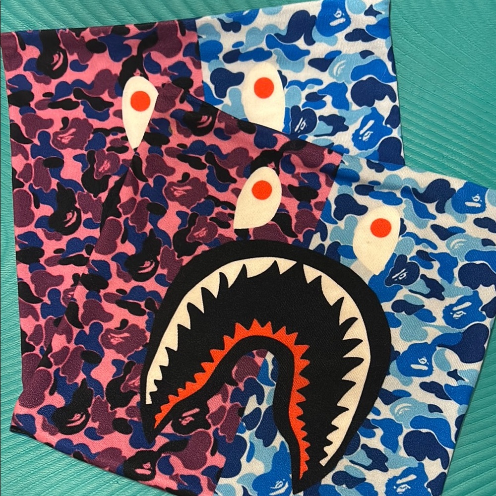 Colorful Shark Face Pillowcase Set